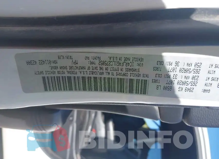 1C4RJFAG1LC275852 Photo# 9