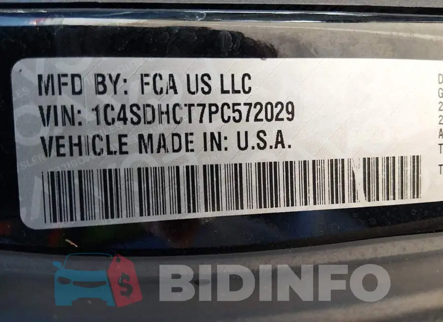 1C4SDHCT7PC572029 Photo# 9