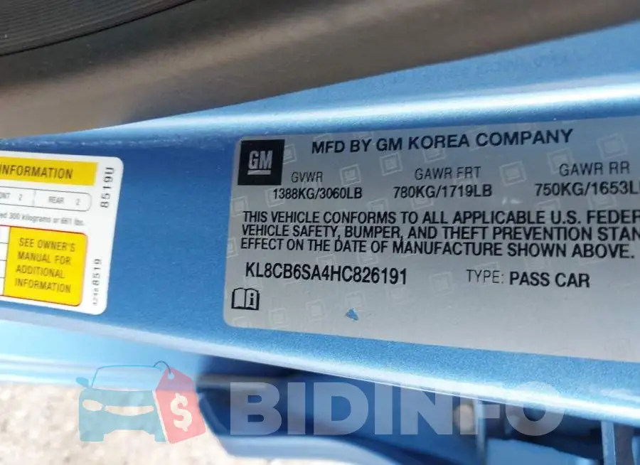 KL8CB6SA4HC826191 Photo# 9