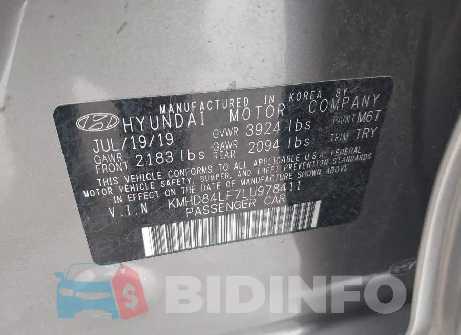 KMHD84LF7LU978411 Photo# 9