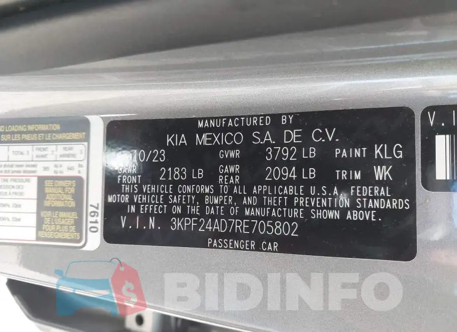 3KPF24AD7RE705802 Photo# 9