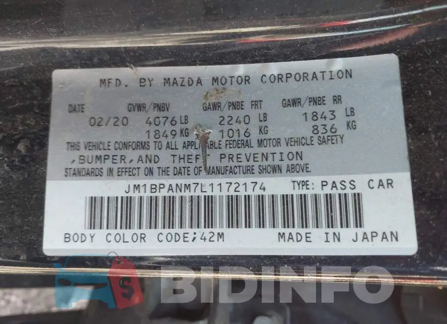 JM1BPANM7L1172174 Photo# 9