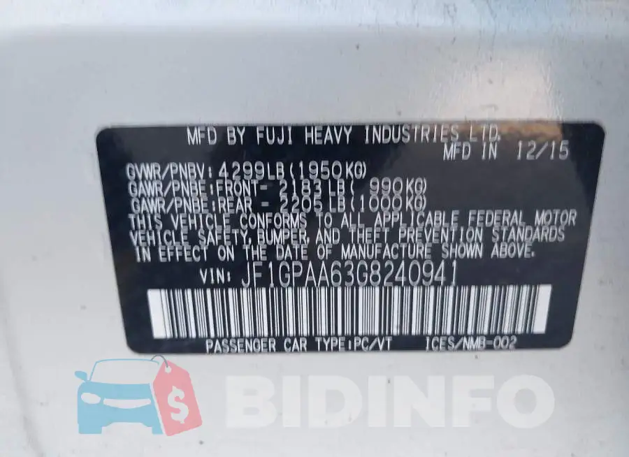 JF1GPAA63G8240941 Photo# 9
