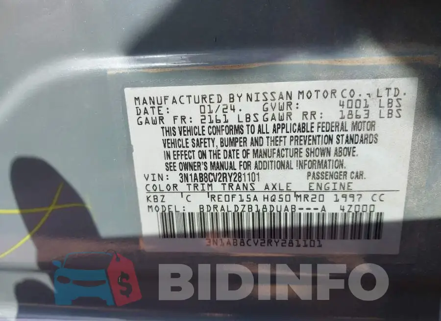 3N1AB8CV2RY281101 Photo# 9