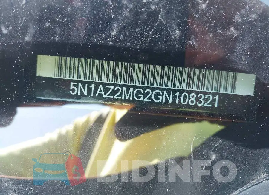 5N1AZ2MG2GN108321 Photo# 9