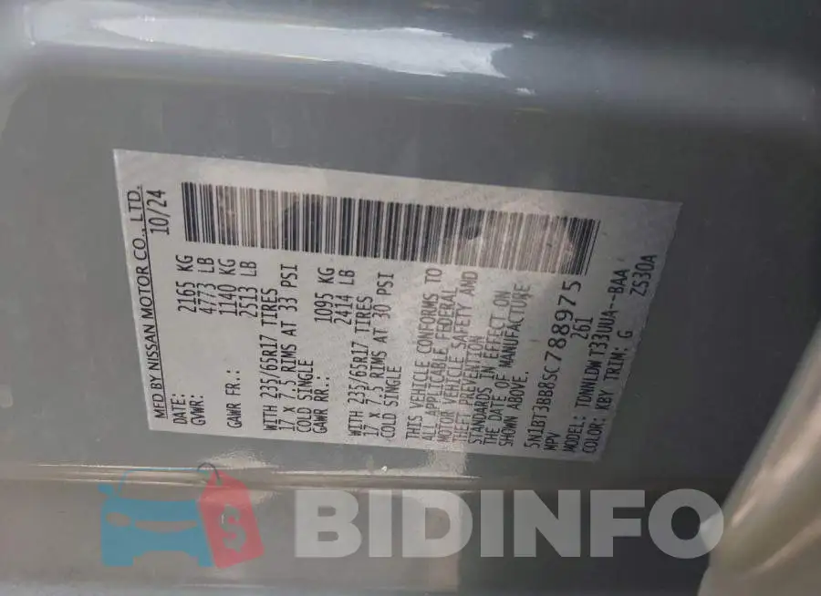 5N1BT3BB8SC788975 Photo# 9