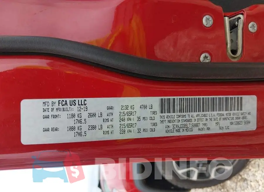3C4NJDDB5LT160887 Photo# 9