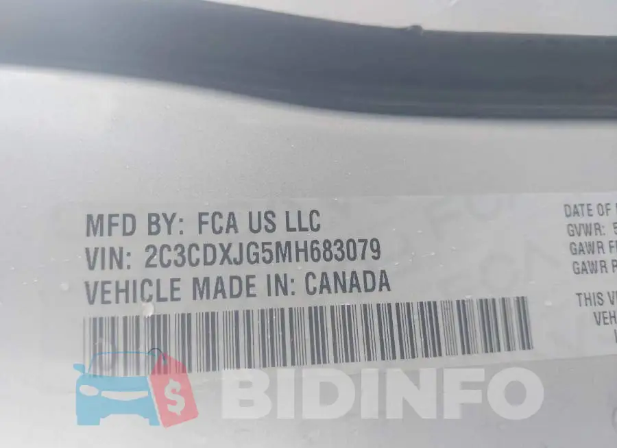 2C3CDXJG5MH683079 Photo# 9