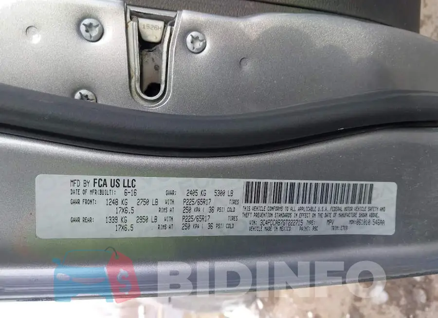 3C4PDCAB7GT222715 Photo# 9