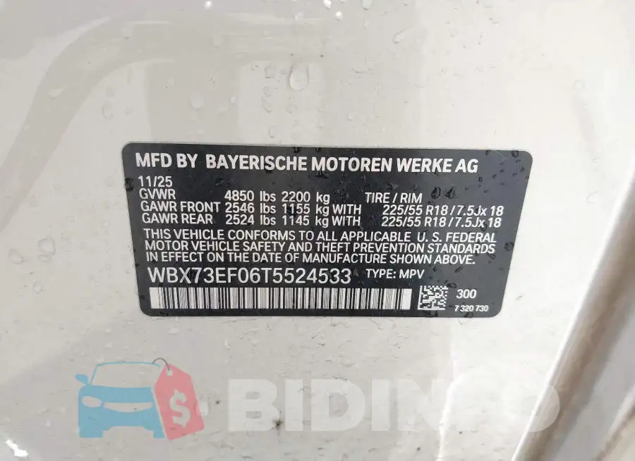 WBX73EF06T5524533 Photo# 9
