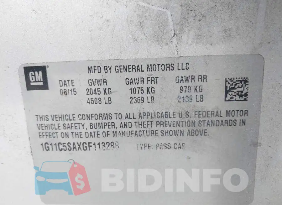 1G11C5SAXGF113288 Photo# 9