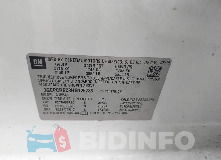 3GCPCREC8HG126739 Photo# 9