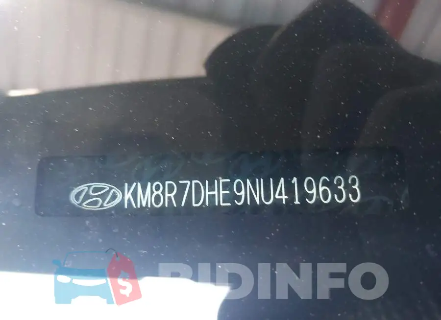 KM8R7DHE9NU419633 Photo# 9