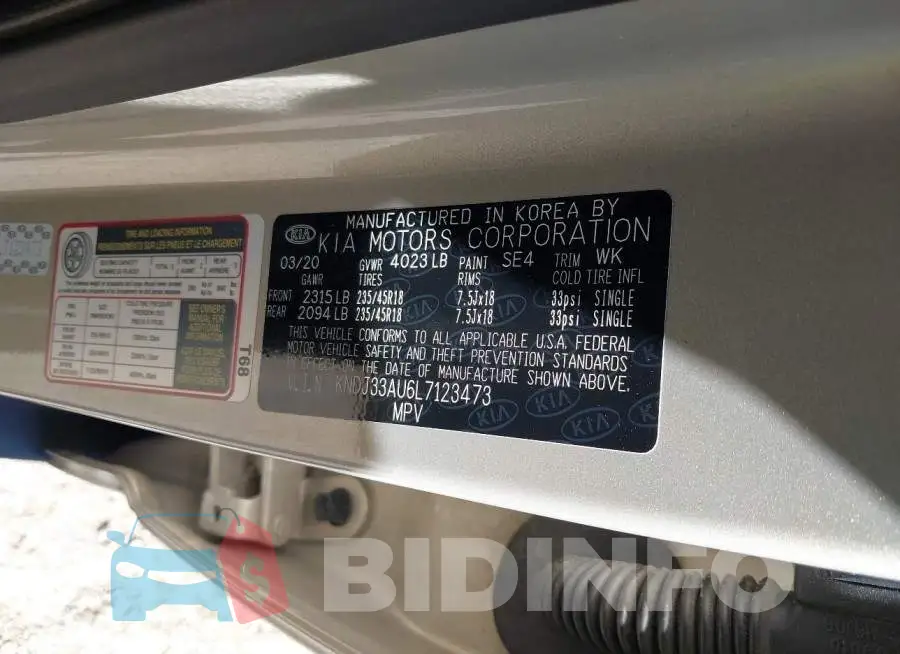 KNDJ33AU6L7123473 Photo# 9