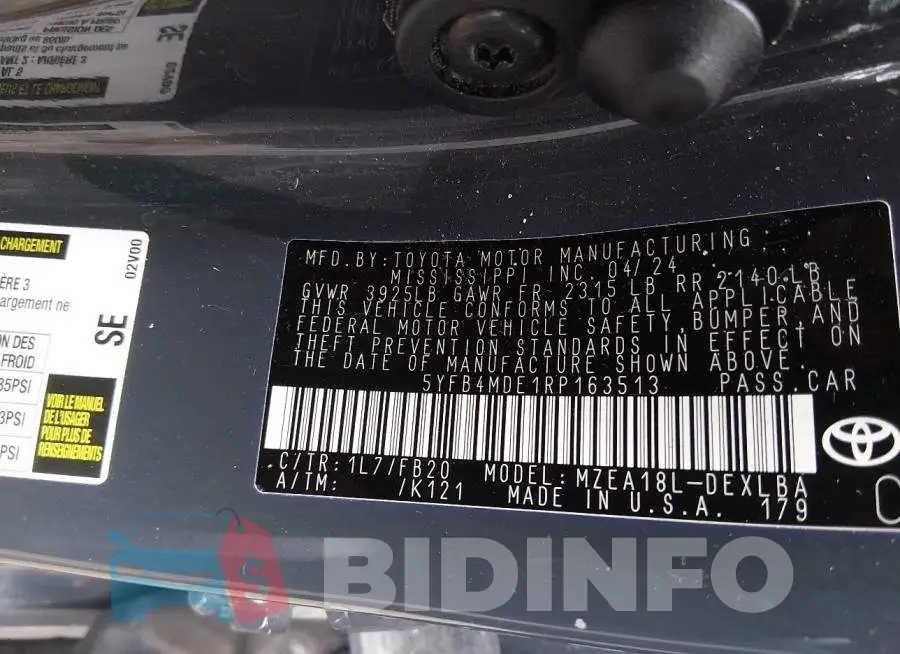5YFB4MDE1RP163513 Photo# 9