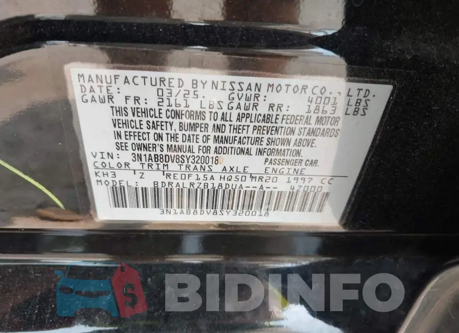 3N1AB8DV8SY320018 Photo# 9