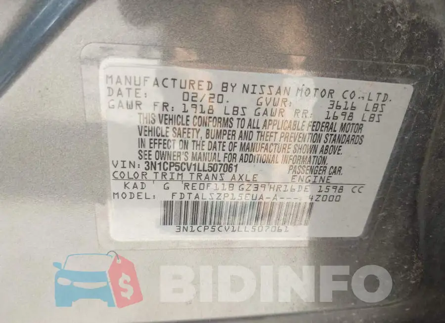 3N1CP5CV1LL507061 Photo# 9
