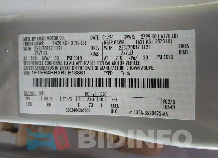 1FTER4HH2RLE18861 Photo# 9