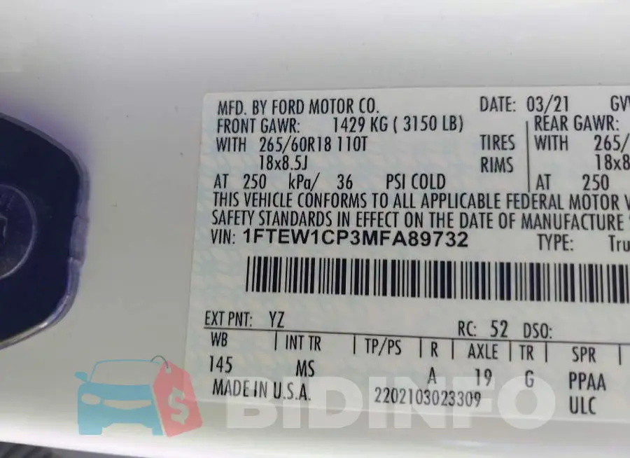 1FTEW1CP3MFA89732 Photo# 9