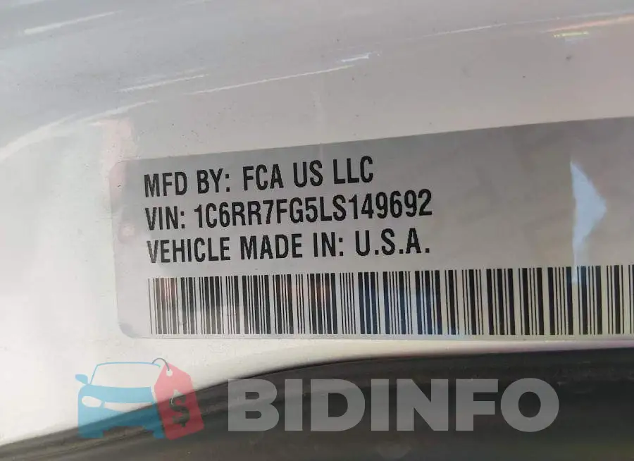 1C6RR7FG5LS149692 Photo# 9