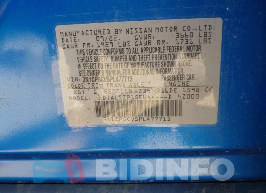 3N1CP5CV5PL477715 Photo# 9