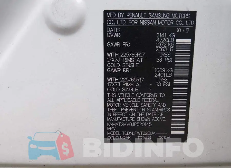 KNMAT2MV8JP520145 Photo# 9