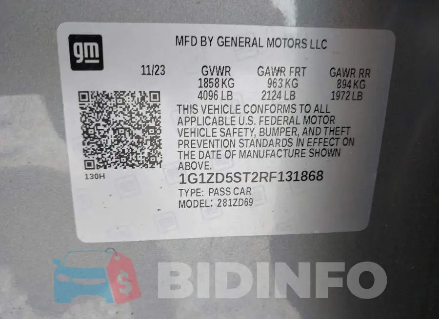 1G1ZD5ST2RF131868 Photo# 9
