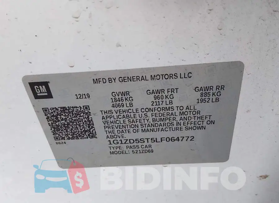 1G1ZD5ST5LF064772 Photo# 9