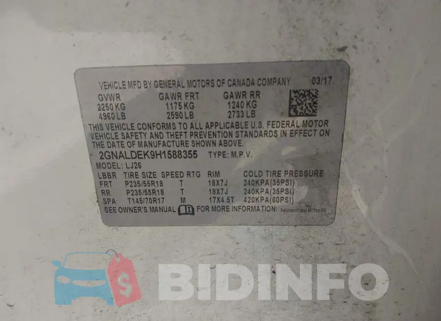 2GNALDEK9H1588355 Photo# 9