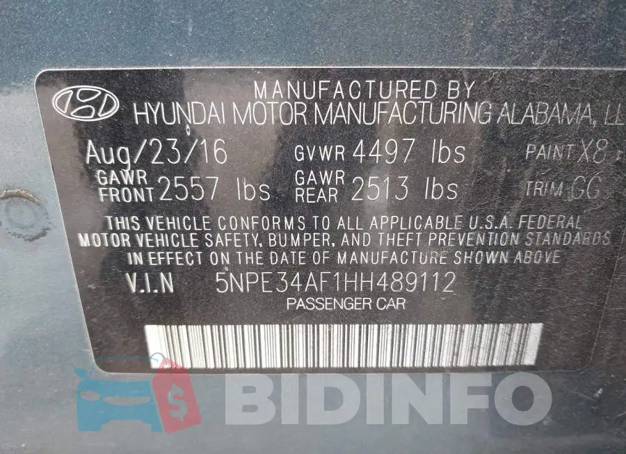 5NPE34AF1HH489112 Photo# 9