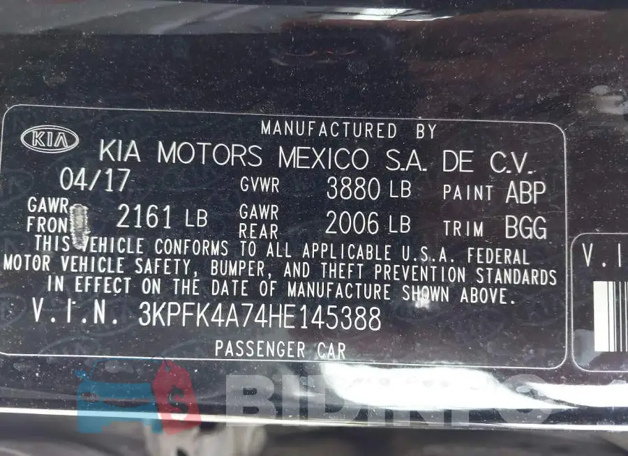 3KPFK4A74HE145388 Photo# 9