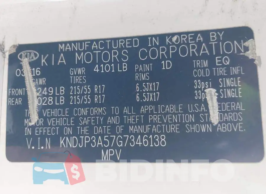 KNDJP3A57G7346138 Photo# 9