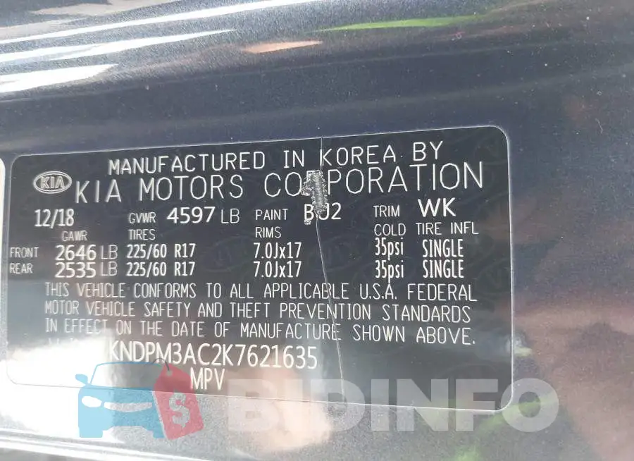 KNDPM3AC2K7621635 Photo# 9