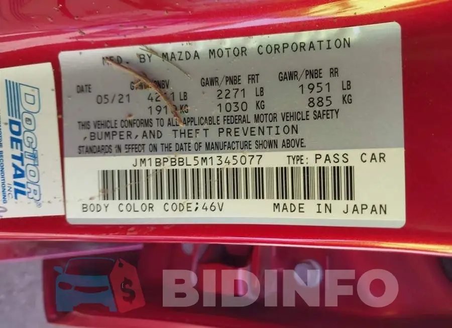 JM1BPBBL5M1345077 Photo# 9