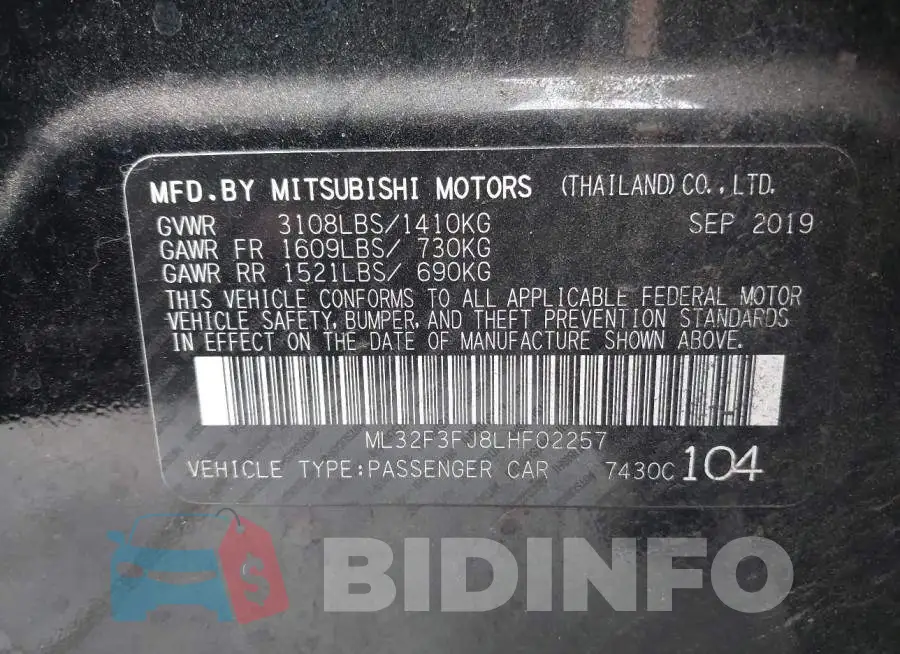 ML32F3FJ8LHF02257 Photo# 9