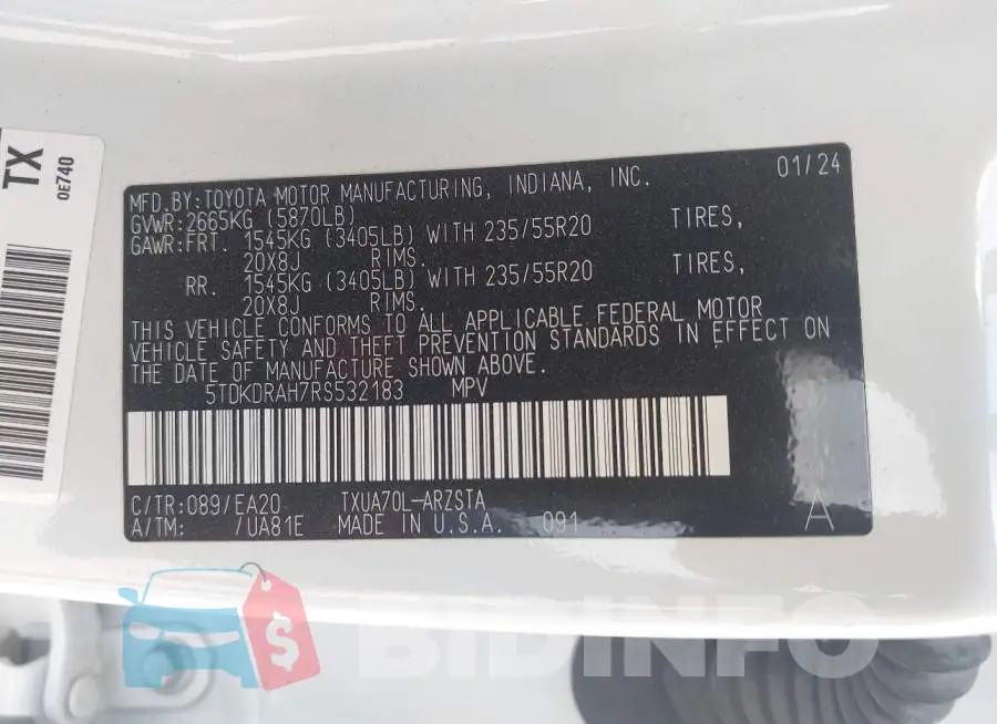5TDKDRAH7RS532183 Photo# 9