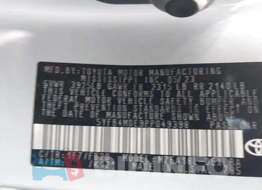 5YFB4MDE9PP049398 Photo# 9