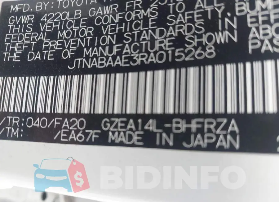 JTNABAAE3RA015268 Photo# 9