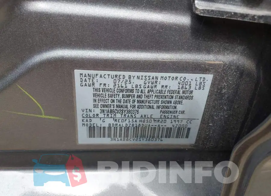 3N1AB8CV2SY380376 Photo# 9