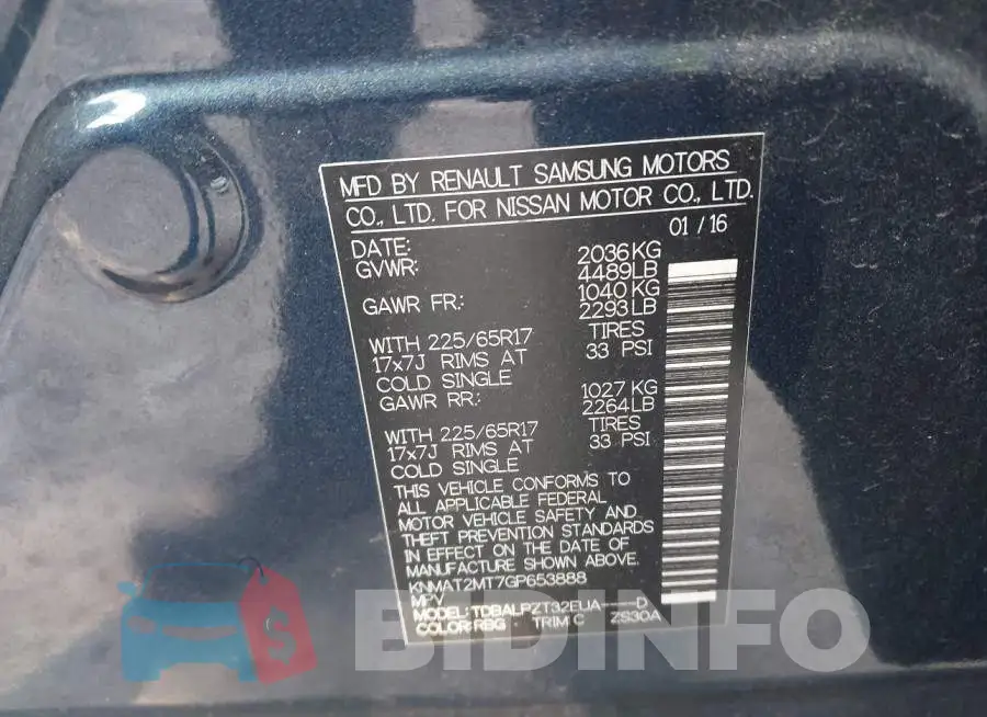 KNMAT2MT7GP653888 Photo# 9