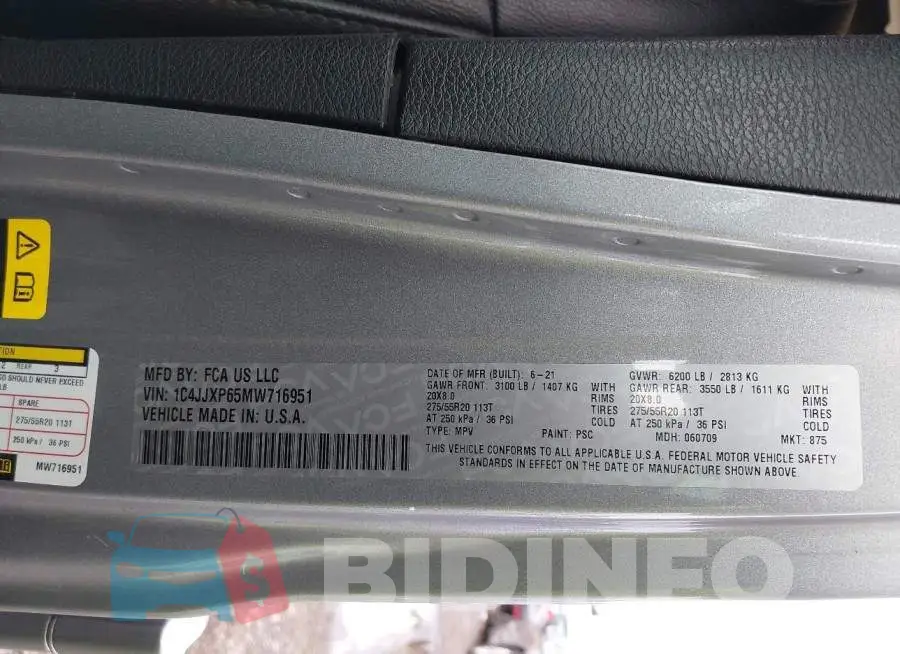 1C4JJXP65MW716951 Photo# 9