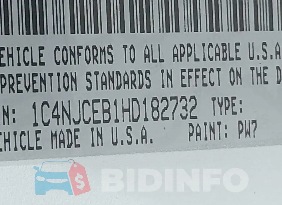 1C4NJCEB1HD182732 Photo# 9