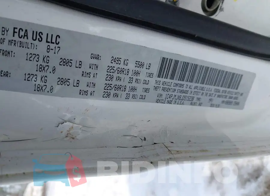 1C4PJMJX8JD515238 Photo# 9