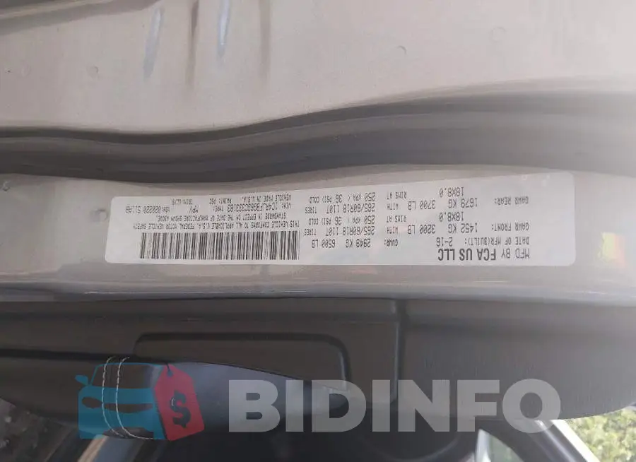 1C4RJFBG6GC333183 Photo# 9