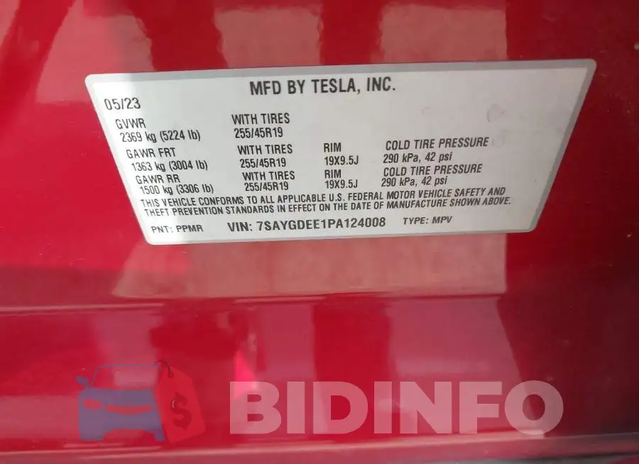 7SAYGDEE1PA124008 Photo# 9