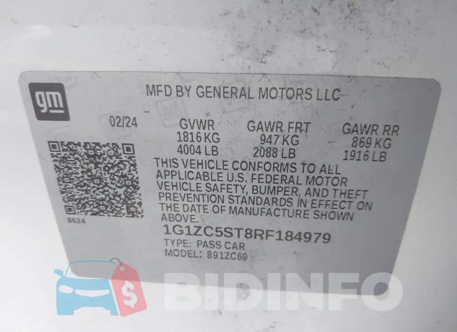 1G1ZC5ST8RF184979 Photo# 9