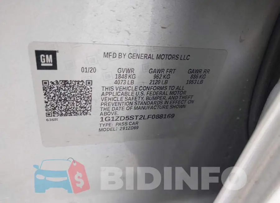 1G1ZD5ST2LF088169 Photo# 9