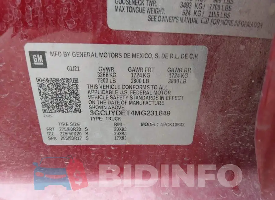 3GCUYDET4MG231649 Photo# 9