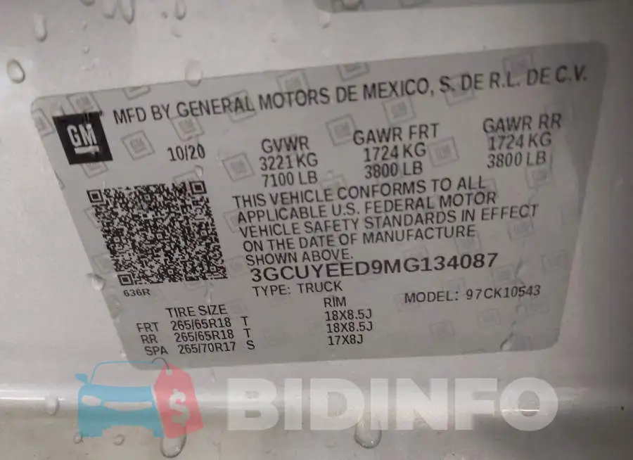 3GCUYEED9MG134087 Photo# 9