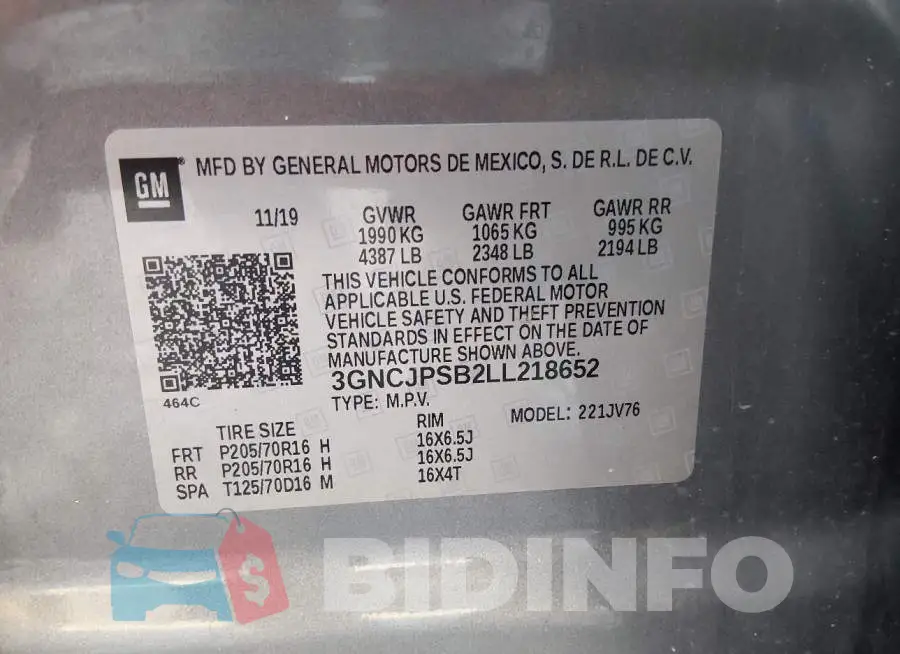 3GNCJPSB2LL218652 Photo# 9